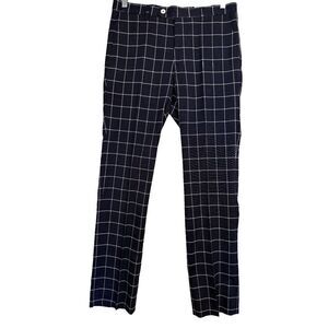 NWT Paisley & Gray Mens Slim Fit DOWNING PANTS‎ Slacks Check Plaid Blue 29x32